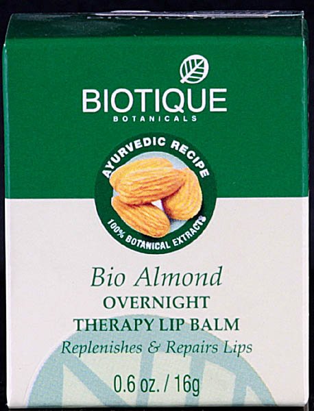Bio Almond Overnight Therapy Lip Balm Replenishes & Repairs Lips (100% Botanical Extracts) - book cover