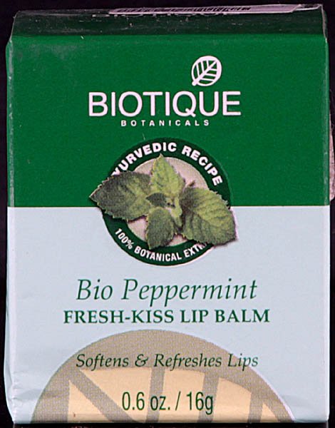 Bio Peppermint Fresh-Kiss Lip Balm Softens & Refreshes Lips (100% Botanical Extracts) - book cover