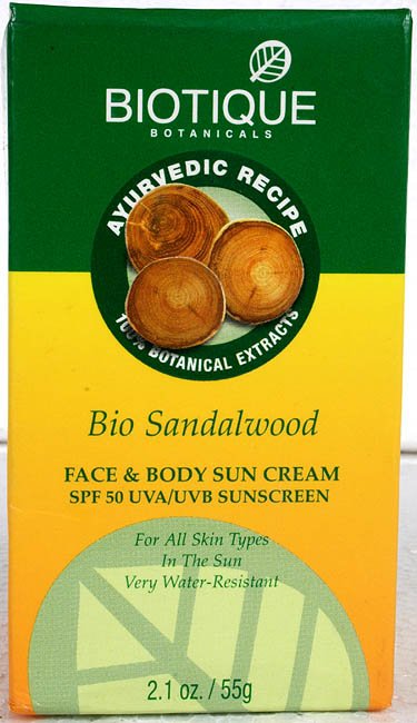 Bio Sandalwood Face & Body Sun Cream SPF 50 UVA/UVB Sunscreen (For All Skin Types In The Sun Very Water-Resistant) - book cover