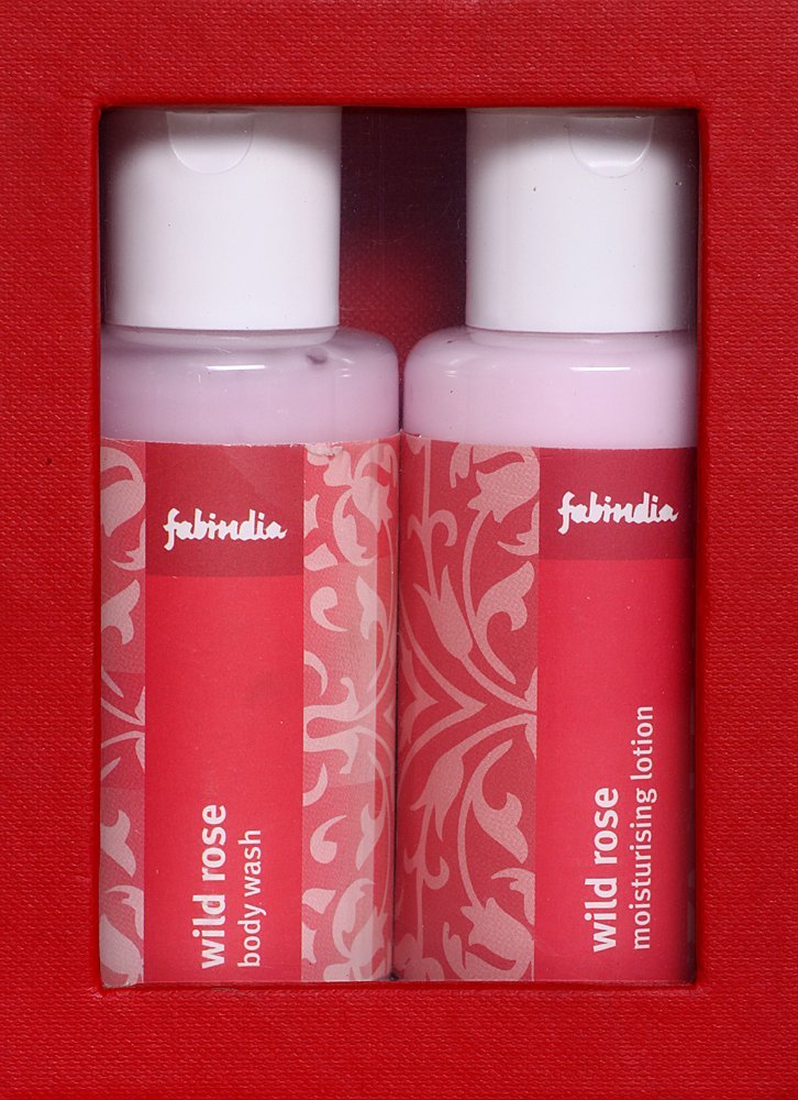 Fabindia Pack of Wild Rose body wash & Moisturising Lotion - book cover