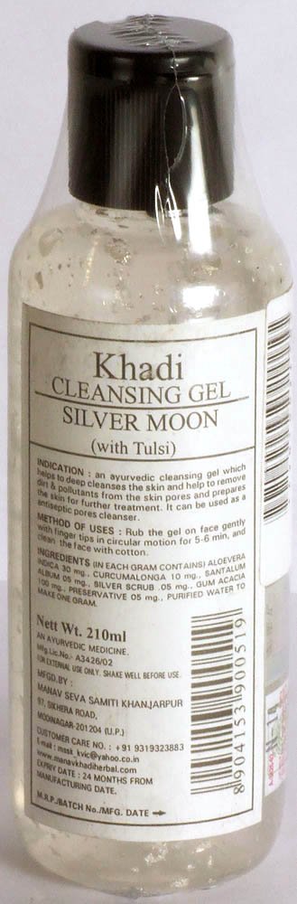 Khadi Cleansing Gel Silver Moon (With Tulsi) - book cover