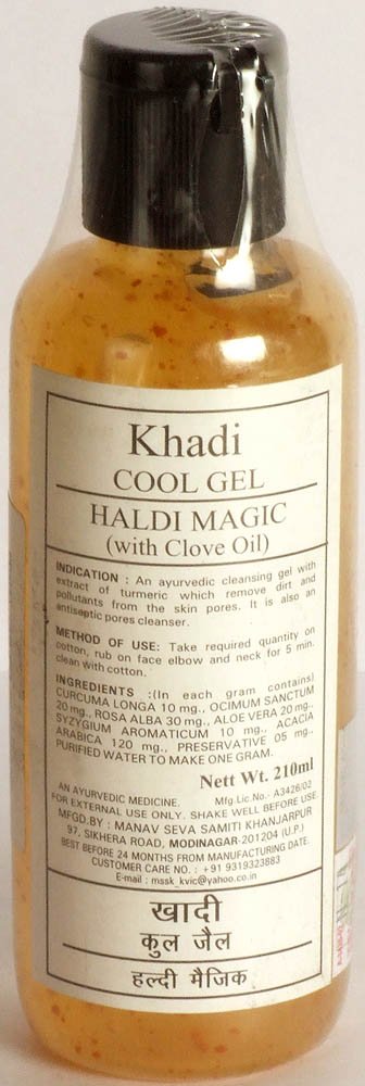 Khadi Cool Gel Haldi Magic (With Clove Oil) - book cover