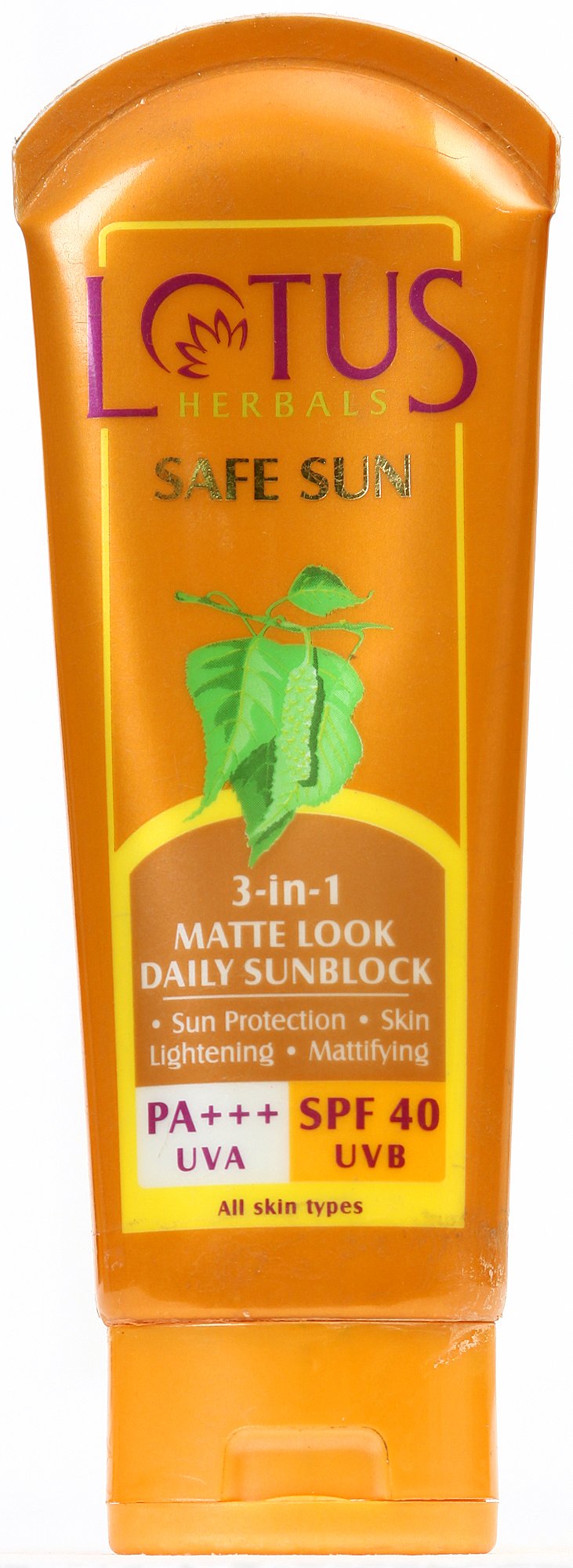 Lotus Herbals Safe Sun 3-in-1 Matte Look Daily Sunblock - book cover