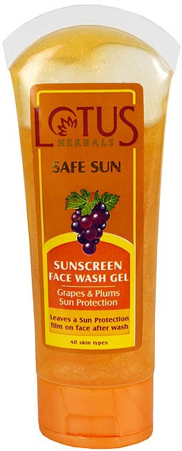 Sunscreen Face Wash Gel - Grapes & Plums (Sun Protection) - book cover