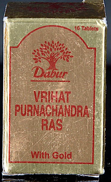 Vrihat Purnachandra Ras with Gold (Ten Tablets) - book cover