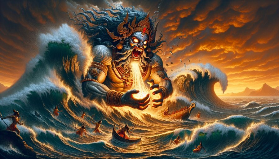 Mahabharata Section CLXXXII - Aurva's Wrath: Casting Fire into the Ocean for World's Salvation