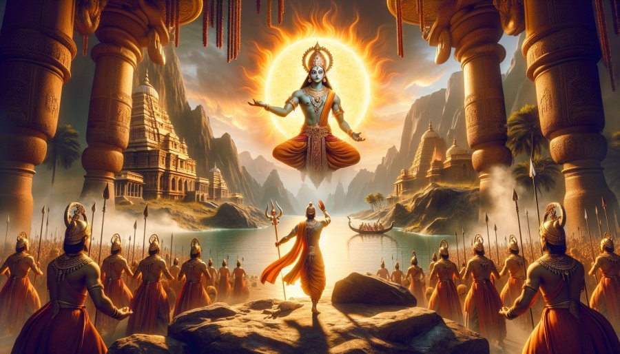 Mahabharata Section III - Yudhishthira Adores the Sun for Boon: Story of Pandavas' Exile
