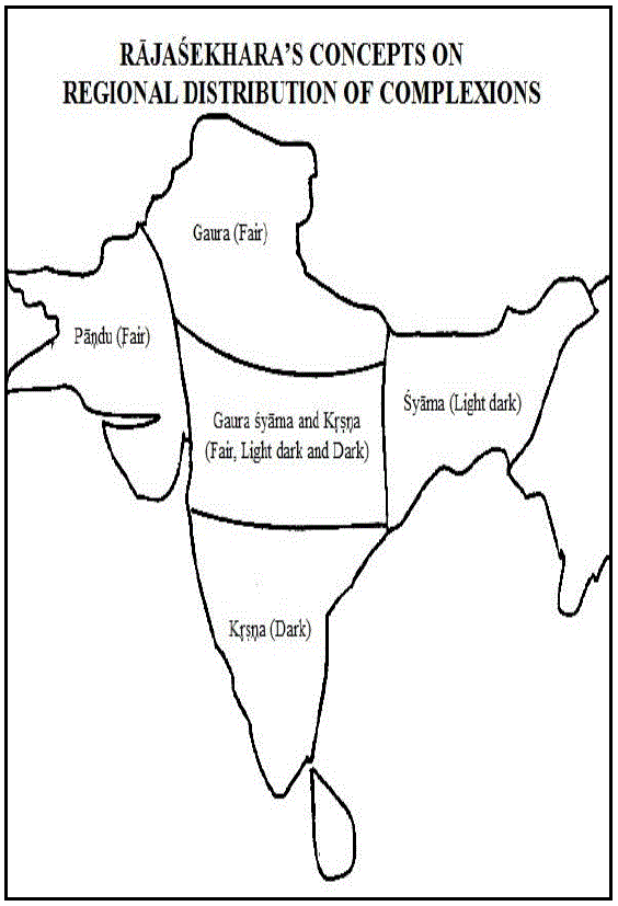 Rajashekhara’s concepts on Regional distribution of Complexions
