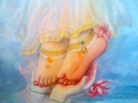 The Louts Feet of Śrīmatī Rādhārāṇī