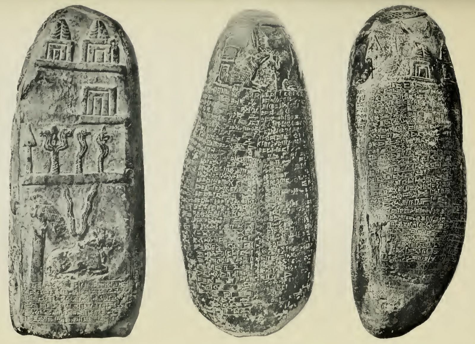 Boundary Stones, showing Symbols of the Gods