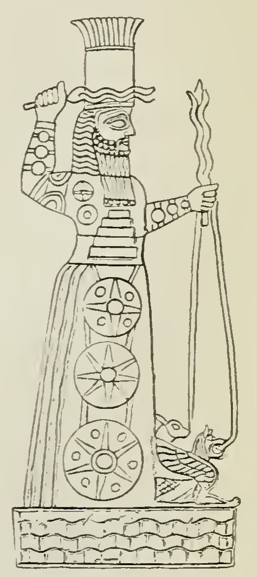 Fig. 3. Adad (or Ramman) the God of Storms,Thunder, and Lightning