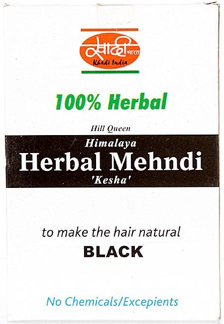 100% Herbal Hill Queen Himalaya Herbal Mehndi Kesha (To make the Hair Natural Black) - book cover