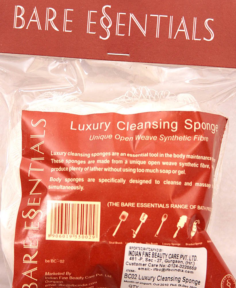 Bare Essentials Luxury Cleansing Sponge (Unique Open Weave Synthetic Fibre) - book cover
