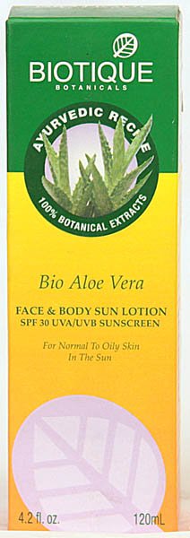 Bio Aloe Vera - Face & Body Sun Lotion SPF 30 UVA/UVB Sunscreen (For Normal to Oily Skin in the Sun) - book cover