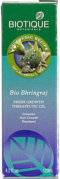 Bio Bhringraj Fresh Growth Therapeutic Oil Intensive Hair Growth Treatment (Biotique Botanicals 100% Botanical Extracts) - book cover