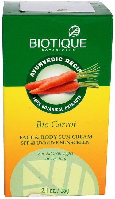 Bio Carrot - Face & Body Sun Cream SPE 40 UVA/UVB Sunscreen (For All Skin Types in the Sun) - book cover