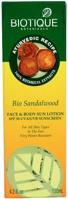 Bio Sandalwood Face & Body Sun Lotion SPF 50 UVA/UVB Sunscreen - book cover