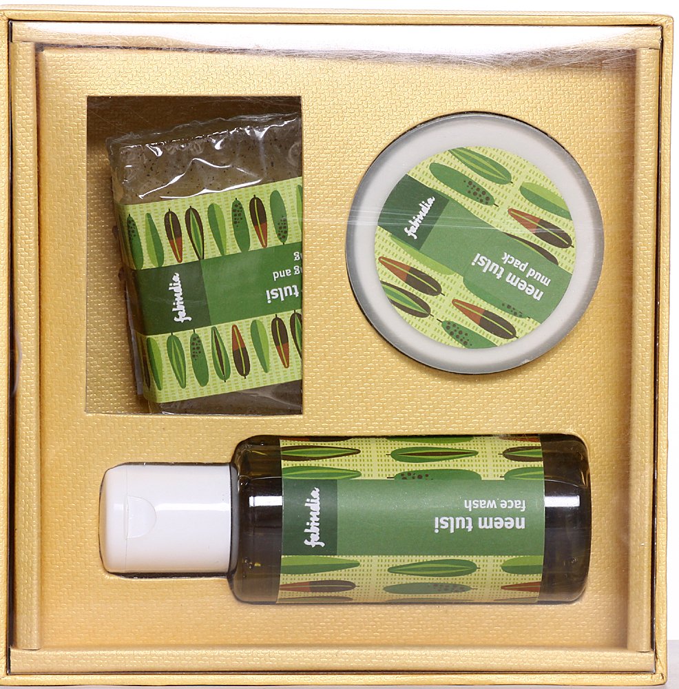 Fabindia Pack of Neem Tulsi Face Wash, Mud Pack & Clarifying and Soothing - book cover