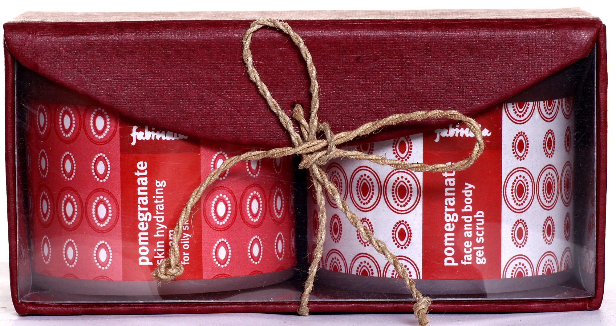 Fabindia Pack of Pomegranate Skin Hydrating Cream For Oily Skin & Pomegranate face and body gel scrub - book cover