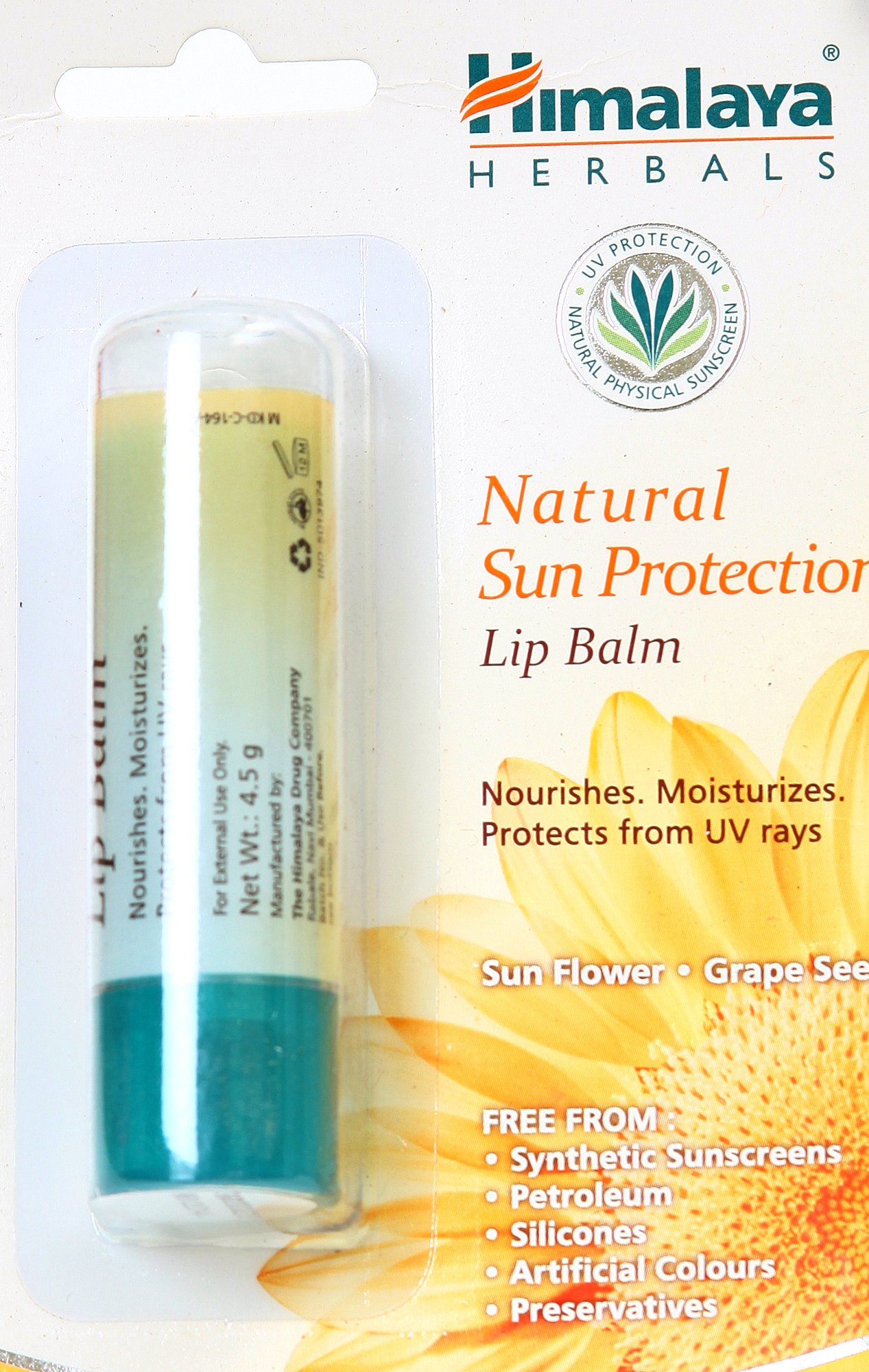 Himalaya Herbals Natural Sun Protection Lip Balm - book cover