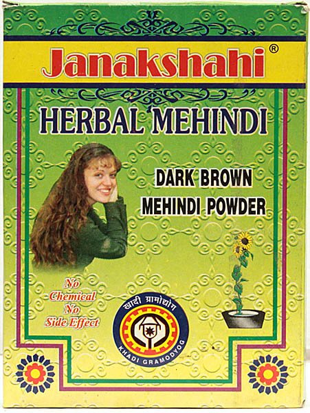 Janakshahi Herbal Mehindi - Dark Brown Mehindi Powder - book cover