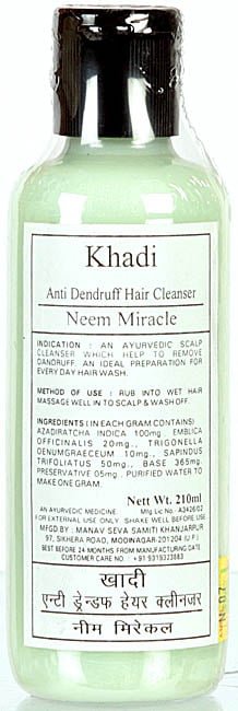 Khadi Anti Dandruff Hair Cleanser Neem Miracle - book cover