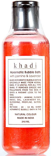 Khadi Aoramatic Bubble Bath with Jasmine & Lavender - book cover