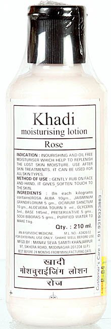 Khadi Moisturising Lotion Rose - book cover