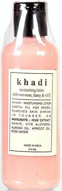 Khadi Moisturizing Lotion with Rose Extract, Honey & Vit E - book cover