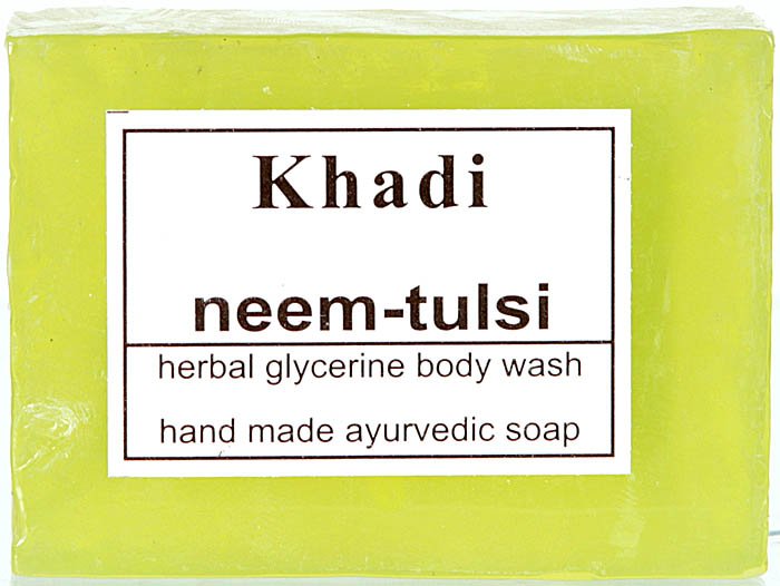 Khadi Neem-Tulsi Herbal Glycerine Body Wash (Hand Made Ayurvedic Soap) (Price Per Pair) - book cover