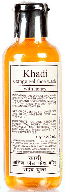Khadi Orange Gel Face Wash with Honey - book cover