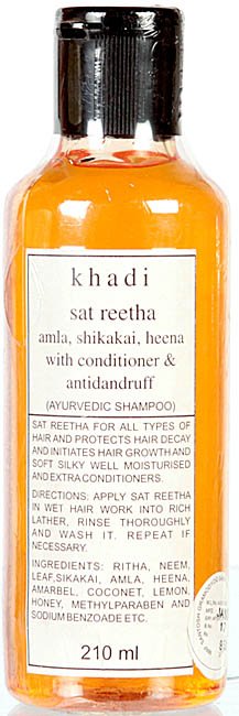 Khadi Sat Reetha Amla, Shikakai Heena with Conditioner & Antidandruff (Ayurvedic Shampoo) - book cover