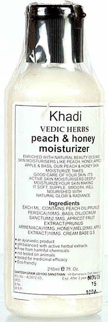 Khadi Vedic Herbs Peach & Honey Moisturizer - book cover
