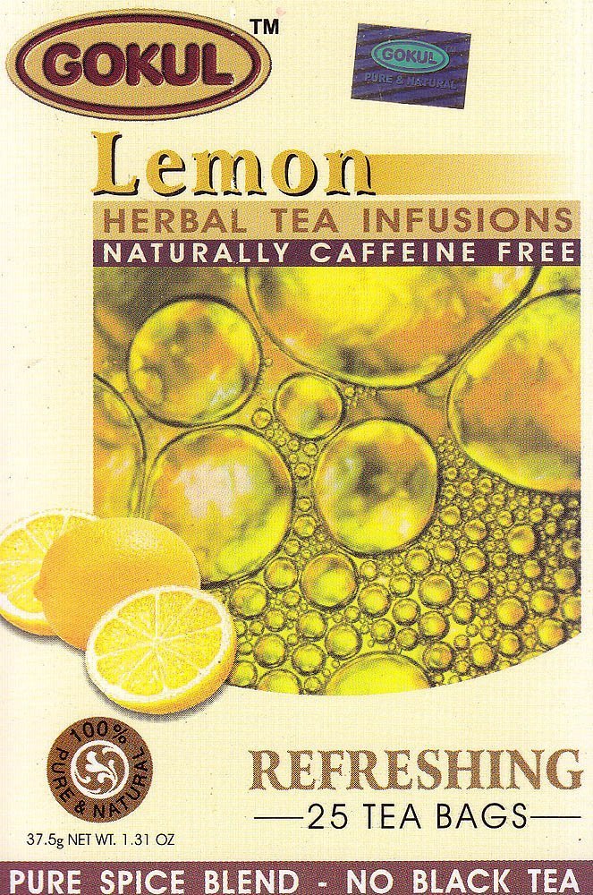 Lemon Herbal Tea Infusions Naturally Caffeine Free: Refreshing 25 Tea Bags - book cover