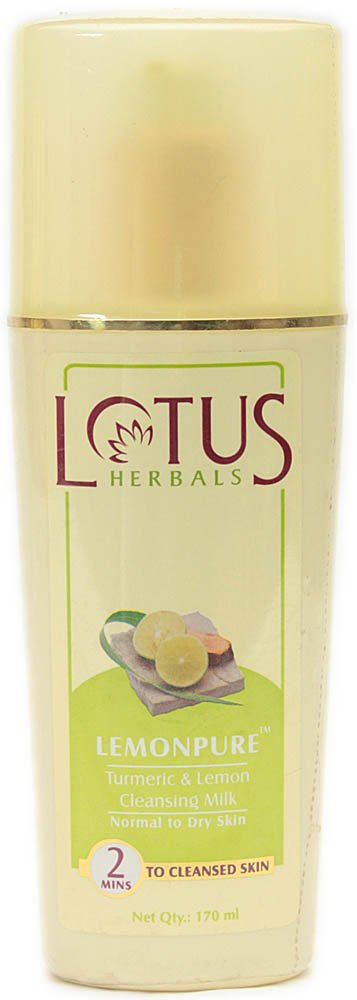 Lotus Herbals Lemonpure Turmeric & Lemon Cleansing Milk - book cover