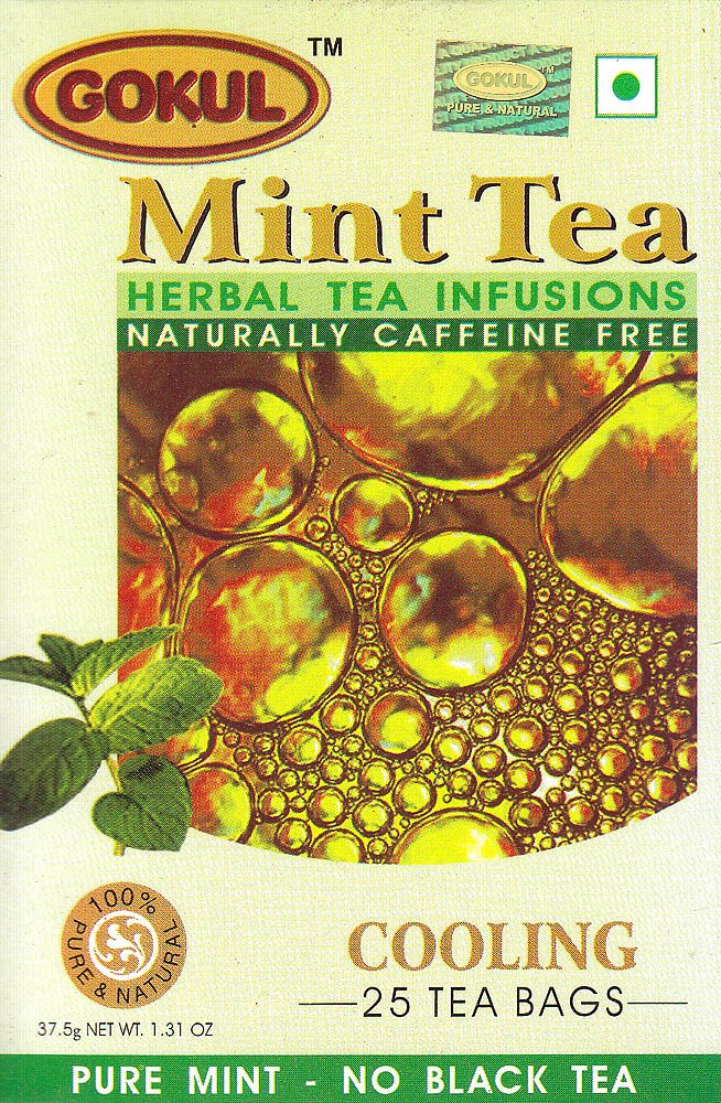 Mint Tea Herbal Tea Infusions Naturally Caffeine Free: Cooling 25 Tea Bags - book cover