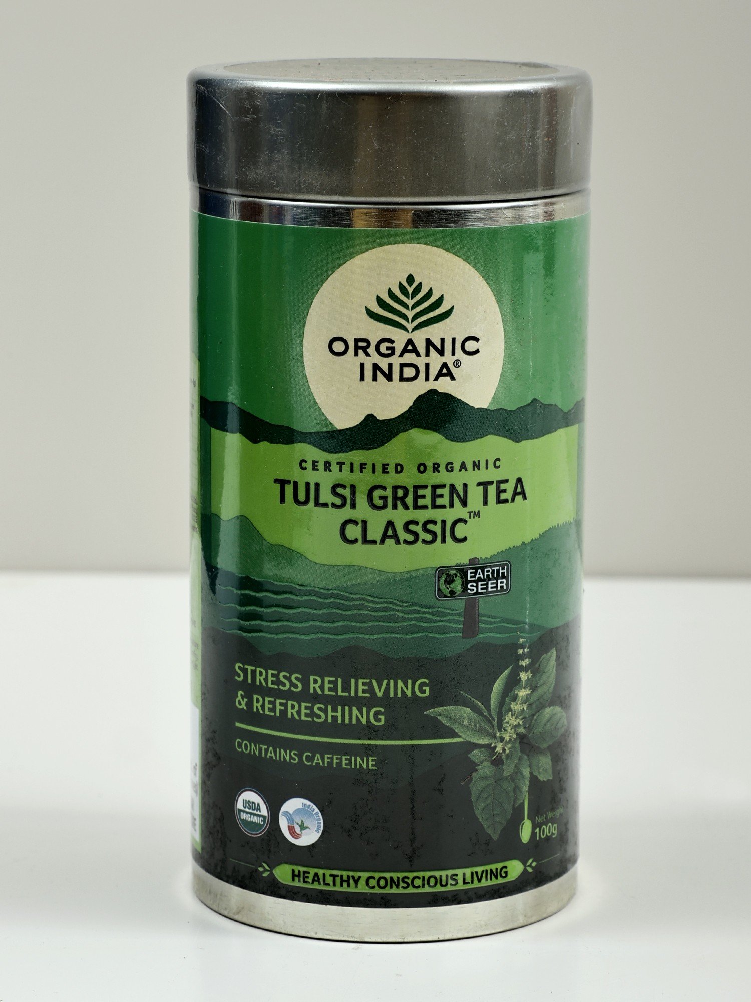 Organic India- The Original Tulsi Green Tea (A Slimming and vitalizing blend of the finest Tulsi & premium Green Tea) 100% Organic Stress Relieving & Slimming, Rich in Antioxidants - book cover