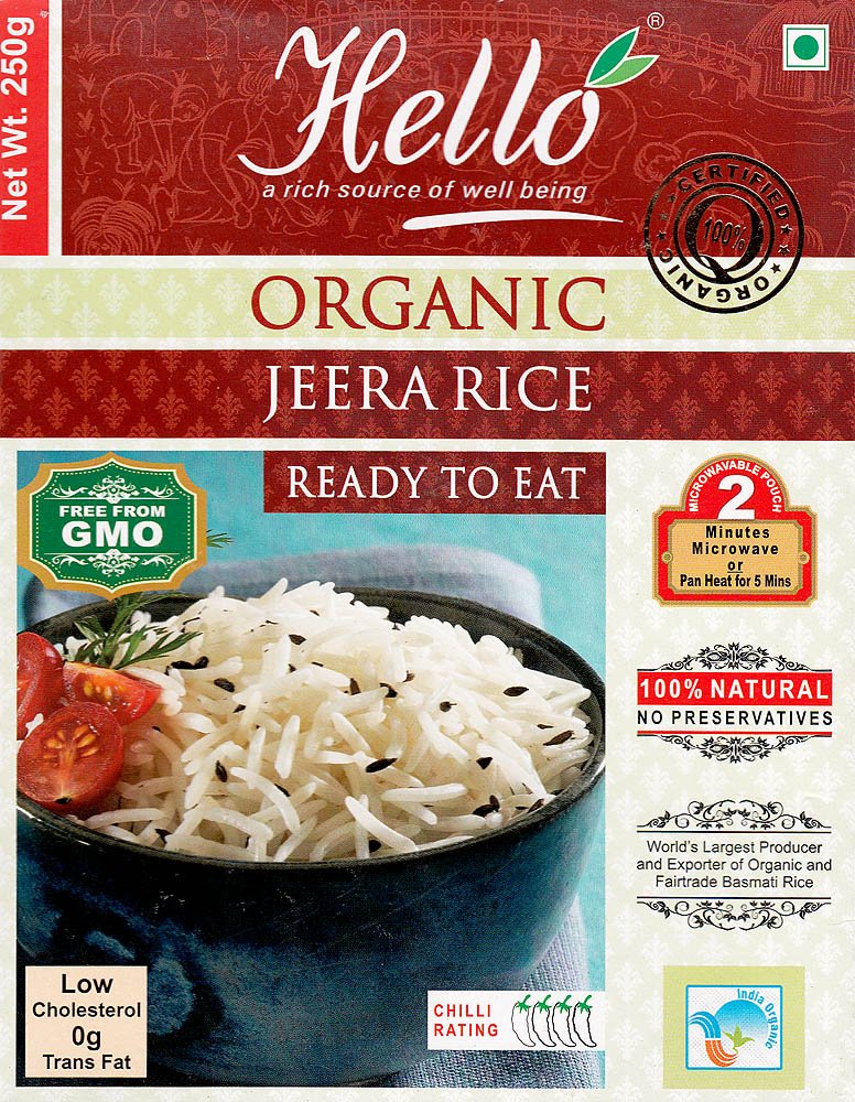 Organic Jeera Rice Ready To Eat - book cover