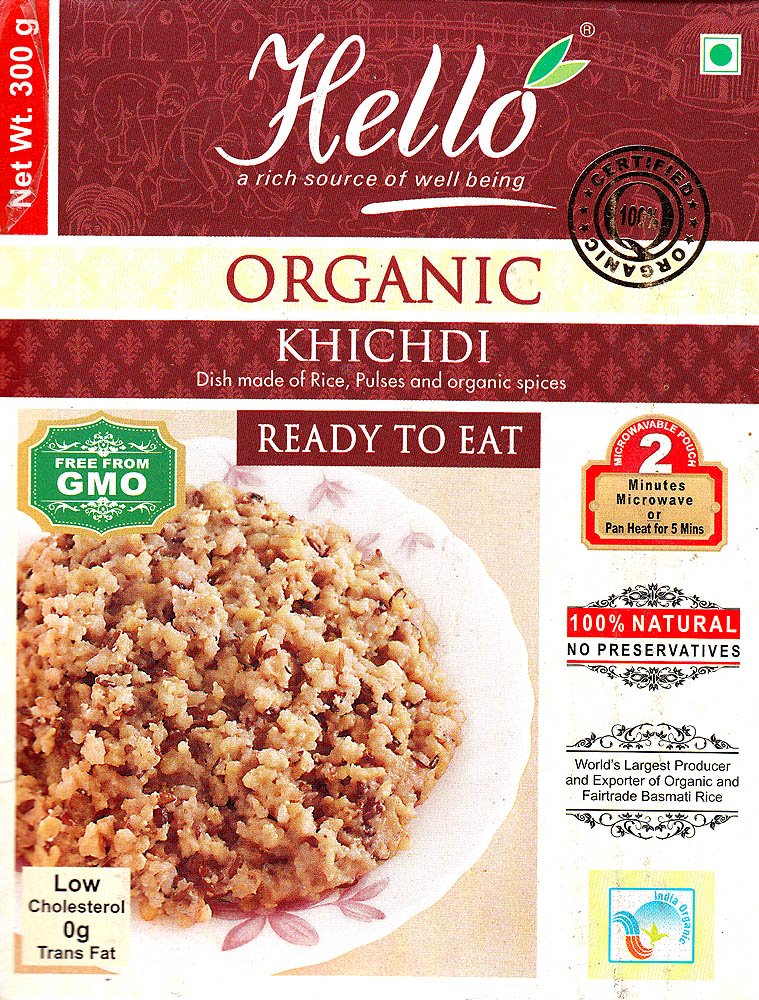 Organic Khichdi (Dish made of Rice, Pulses and Organic Spices) (Ready to Eat) - book cover