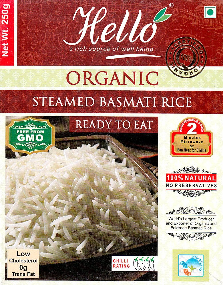 Organic Steamed Basmati Rice (Ready to Eat) - book cover