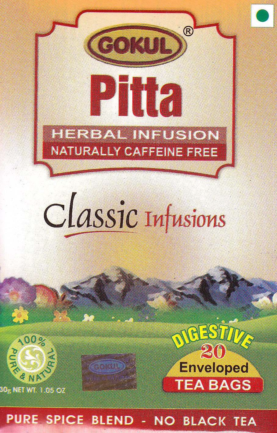 Pitta Herbal Infusions Naturally Caffeine Free: Classic Infusions - book cover