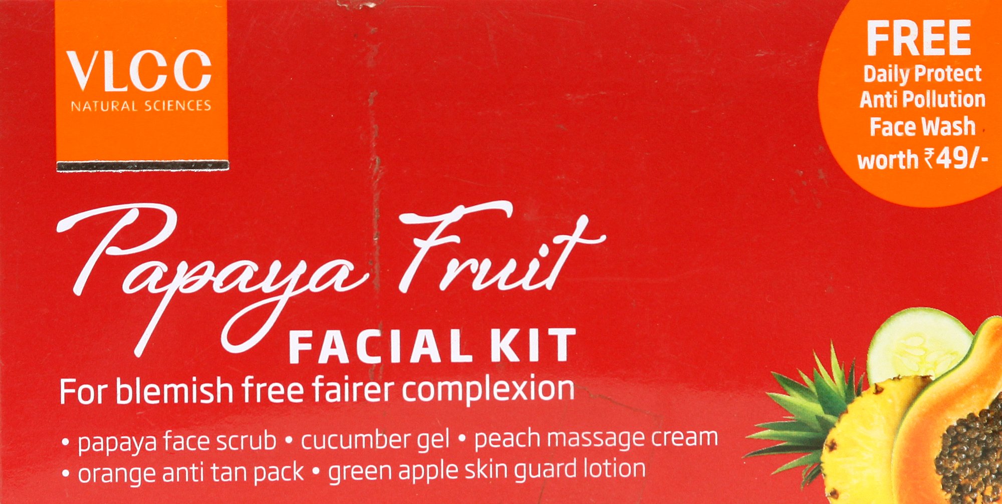 VLCC Papaya Fruit Facial Kit - book cover
