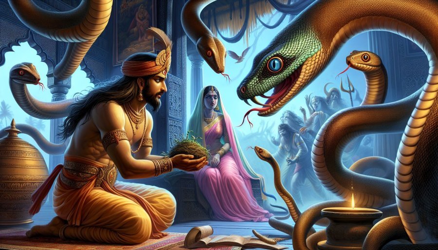 Ruru spares Dundubha, cursed Rishi transformed into a snake [Section X]