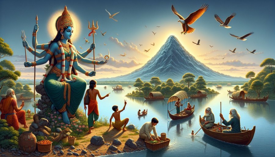 Mahabharata Section LXIII - King Vasu and the Birth of Vyasa: The Epic Tale of Mahabharata's Origins