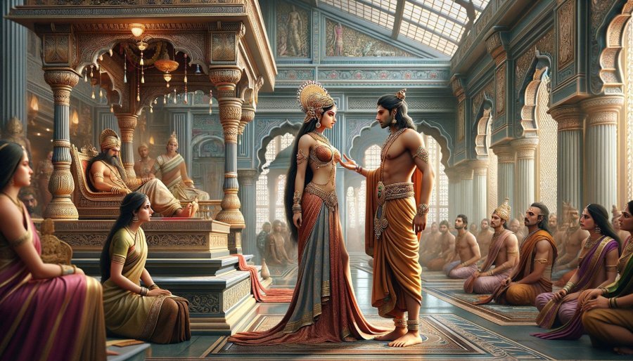 Draupadi's Swayamvar: Bhima Speaks Up, Stirring the Gathering [Section ...
