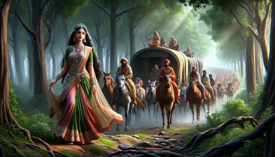 Mahabharata Section LXV - The Tale of Damayanti: Tragedy, Loss, and Resilience in the Forest