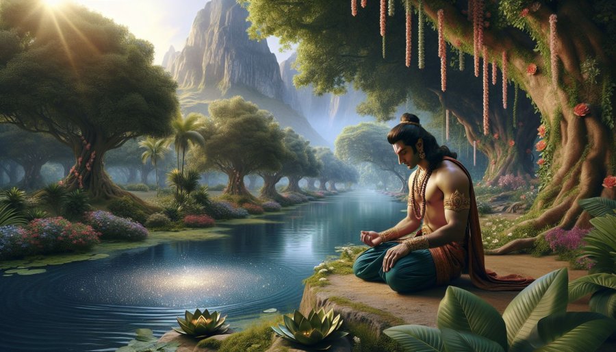 Mahabharata Section CXX - Satyaki and Krishna discuss battle strategy against the Kauravas