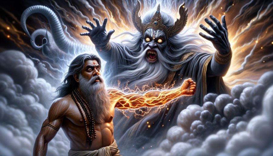 Mahabharata Section CXXIV - Cyavana's Sacrificial Ceremony: Clash with Indra and Demon Battle