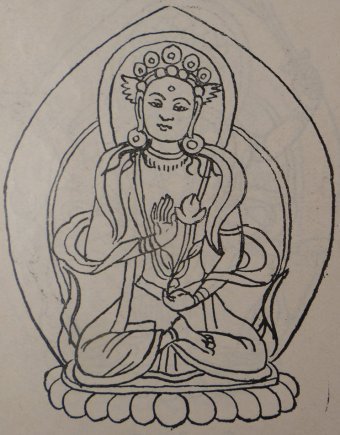 Fig. 23A: Vajradharma Lokeśvara [The Indian Buddhist Iconography]