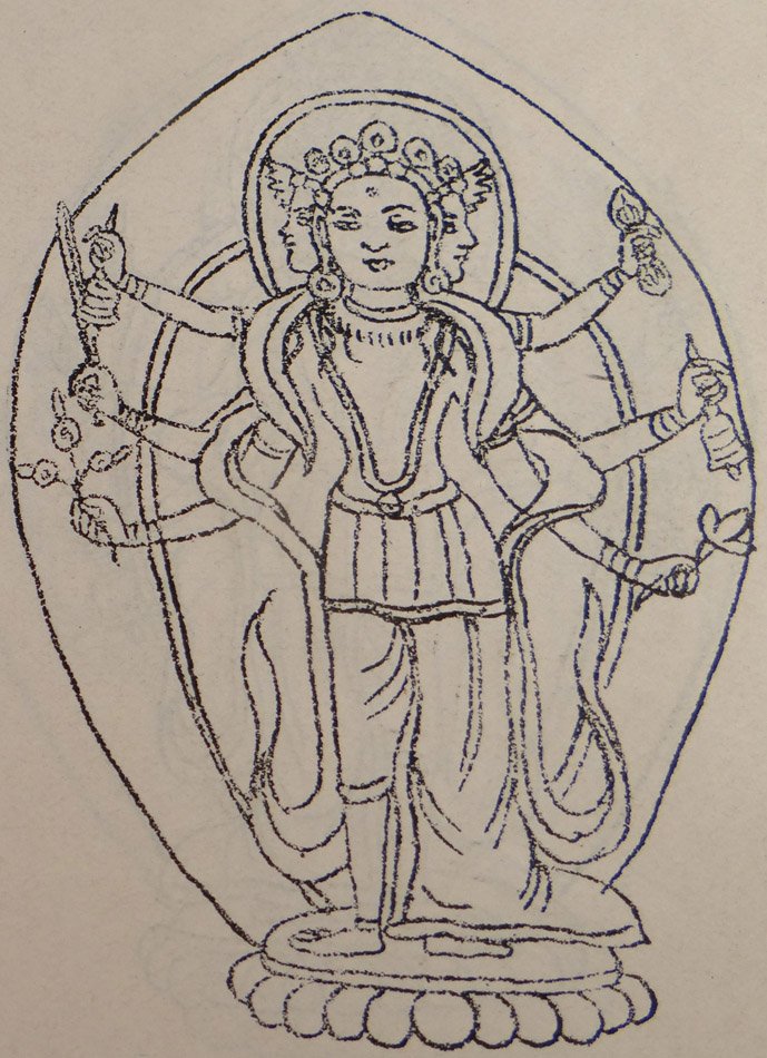 Fig. 60A: Mahāmañjudatta Lokeśvara